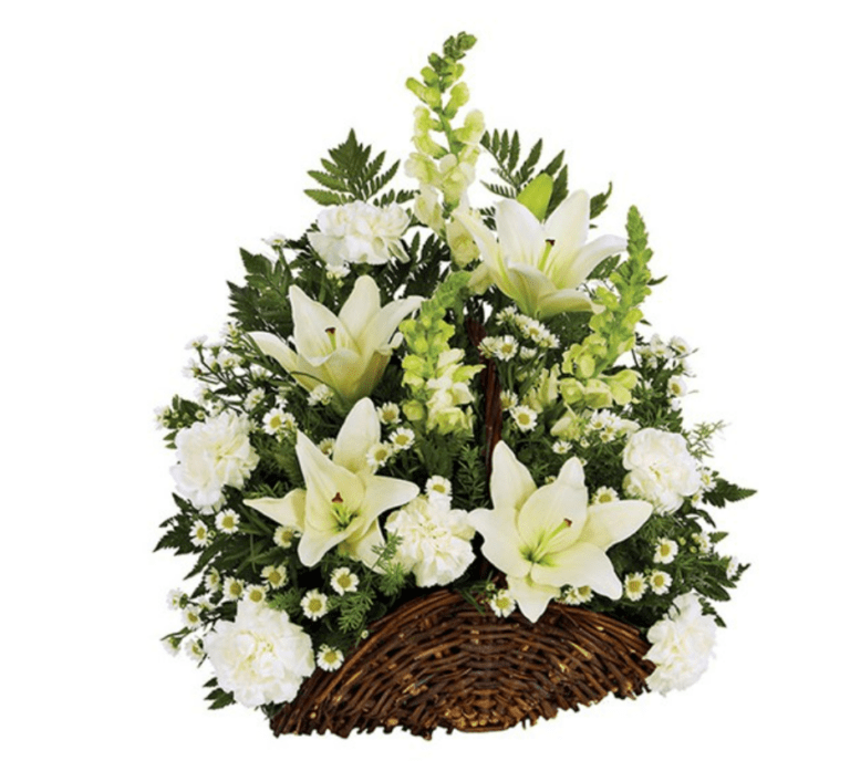 Classic Fireside Sympathy Basket Santa Clara Fine Florals