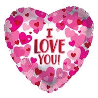 I Love You Pink Balloon Cluster