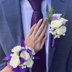 Corsage & Matching Boutonnière Set
